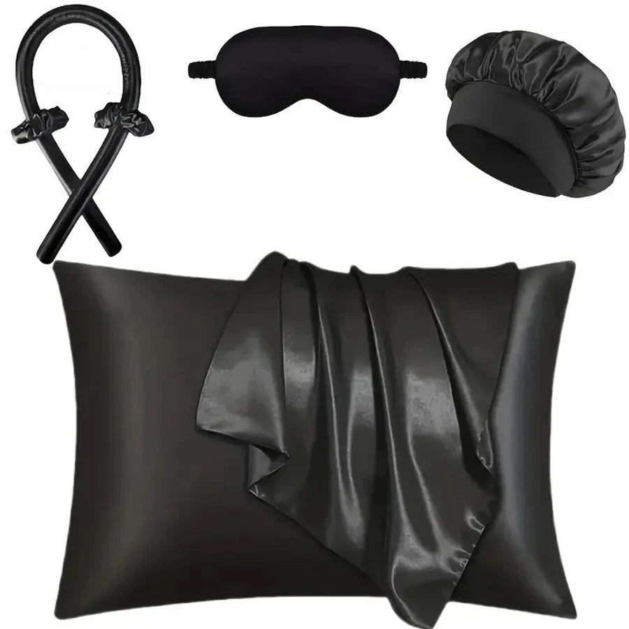 Set Selené - antifaz y gorro de satén