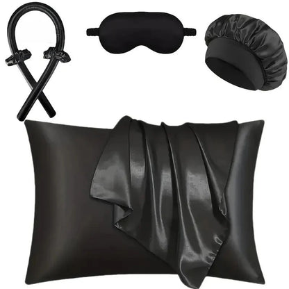 Set Selené - antifaz y gorro de satén